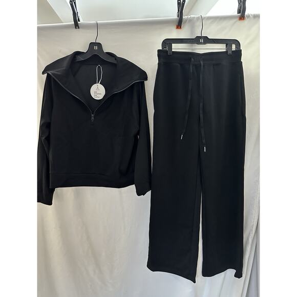 ANRABESS Womens Casual Two Piece Sets Outfits Quarter Zip Sweatshirts Size M - Picture 1 of 6
